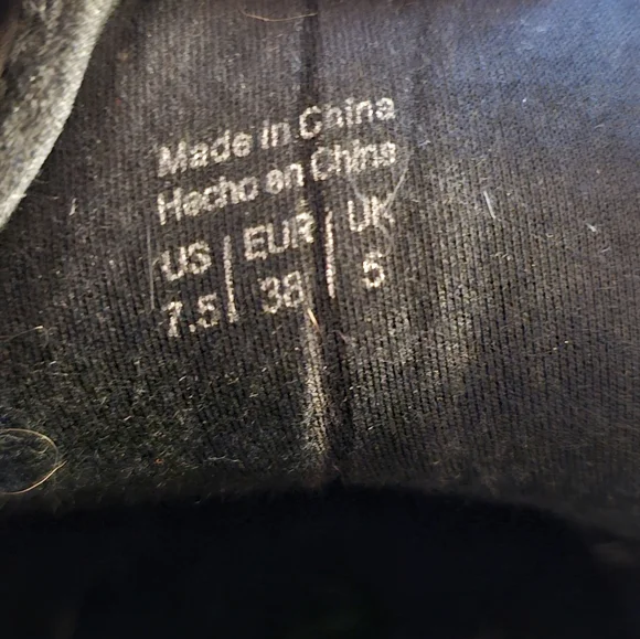 Aldo Verratto-96 wedge boots size 7.5 Used black with gold studs - Picture 10 of 12